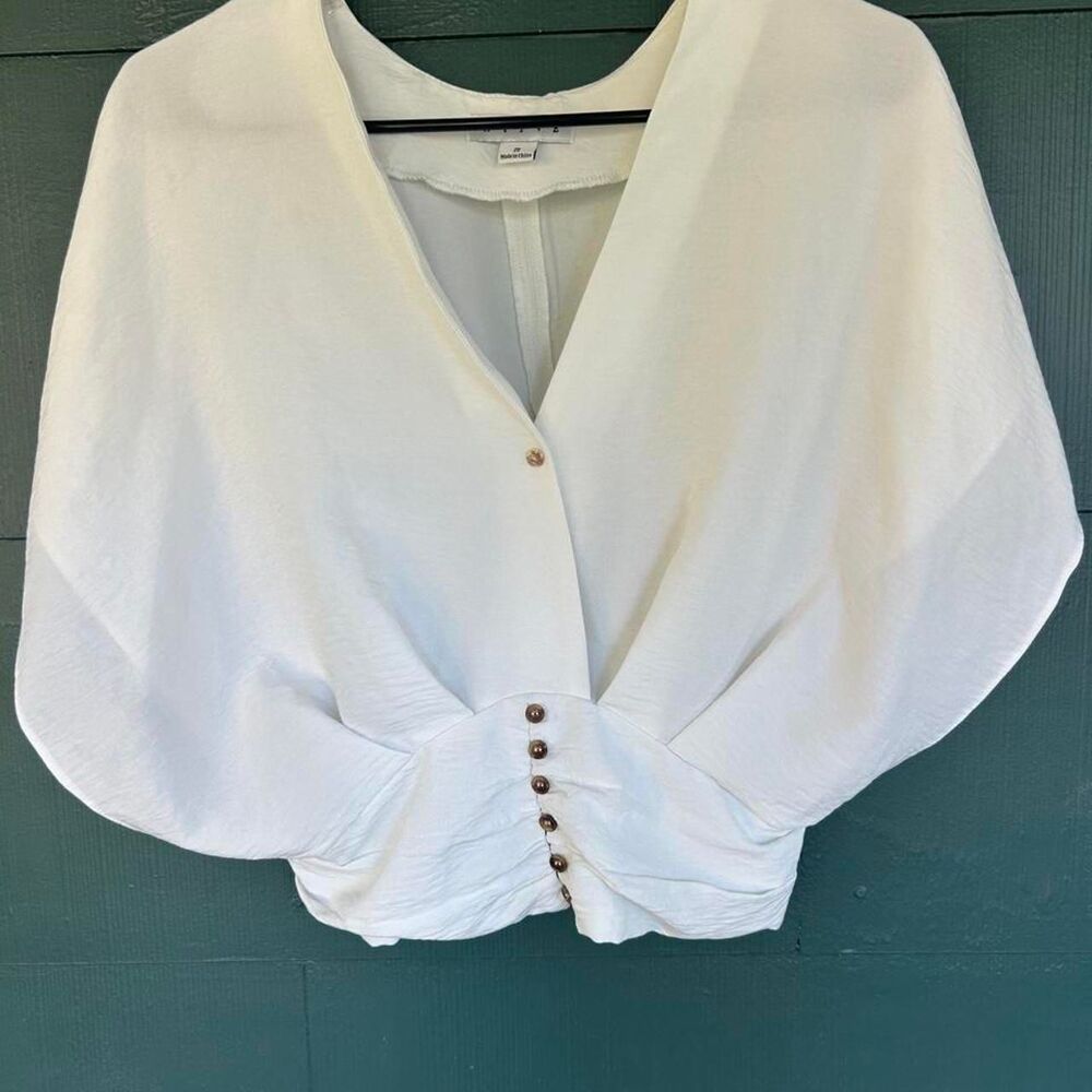 Hyfve Women's White Blouse Small